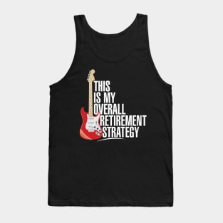 Boomer Guitar Player Electric Guitar Rock and Roll Strategy Tank Top